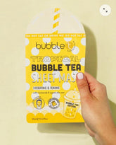 Bubble T Tropical Face Mask